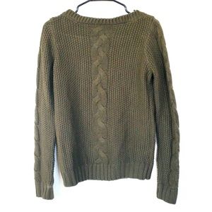 Chunky Army Green Sweater